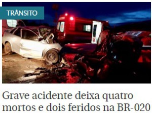 Correio Braziliense_16-01-2018_Acidente_BR-020_Mortes