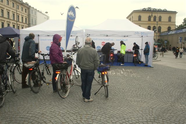 Campanha de incentivo ao uso da bicicleta no centro de Munique