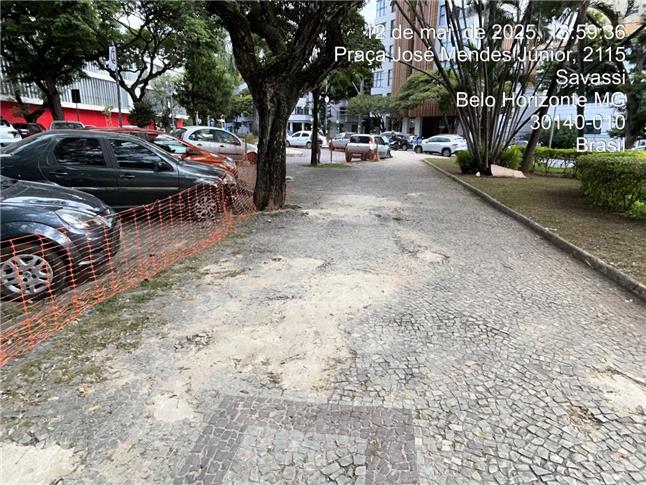 Praça José Mendes Junior (Savassi), antes das intervenções