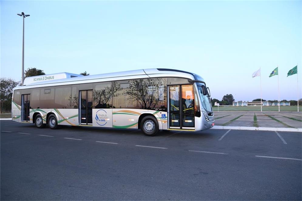 Apresentação do novo ônibus movido a Biometano/GNV