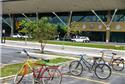 Bicicletário no aeroporto de Belém