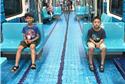 Carros do metrô de Taipei, na China: alusão a espo