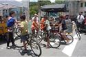 Ciclistas mirins presentes à festa do Bike Sampa,