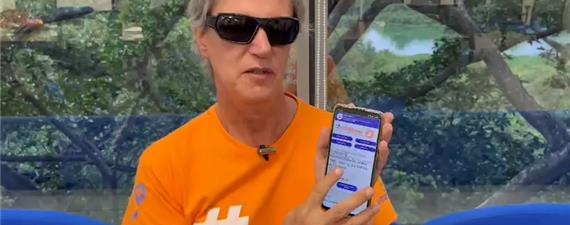 Rio adota app que facilita acesso de deficientes visuais ao transporte