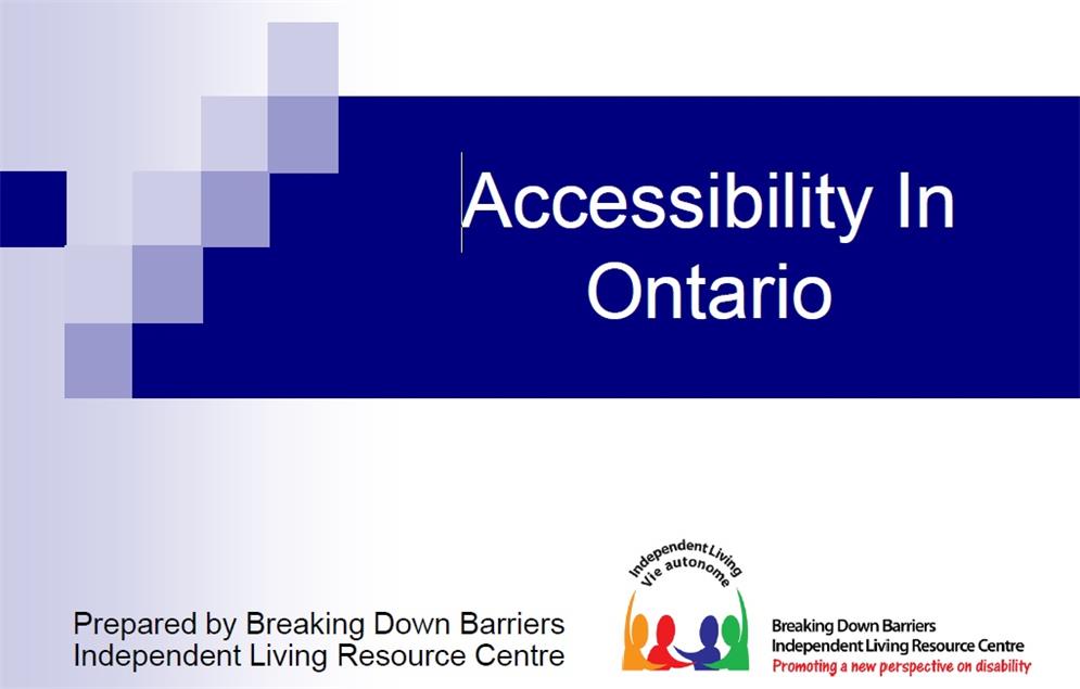 Manual de acessibilidade para a cidade de Ontario