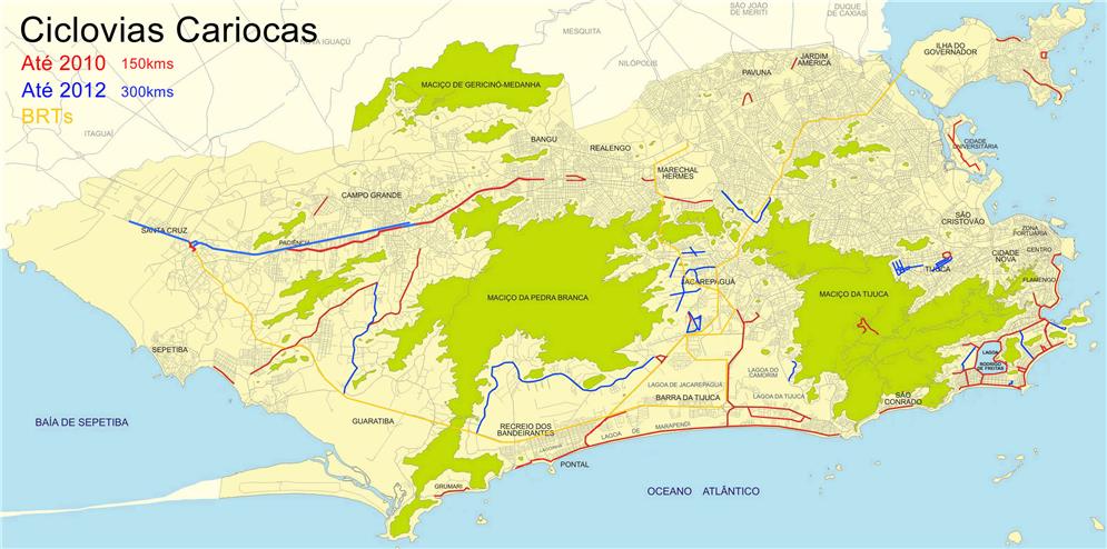 Mapa Do Plano Cicloviario Do Rio De Janeiro Rj Mapa Do Plano Cicloviario Do Rio De Janeiro Rj