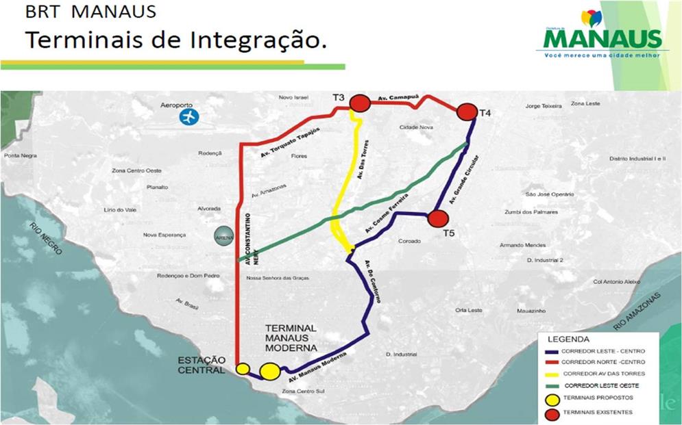 Projeto do sistema de BRT de Manaus