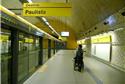 Sinalização da linha amarela do metrô