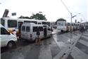 Sinalização no transporte coletivo na Avenida Antô