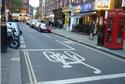 Sinalização para ciclistas em Londres/Inglaterra