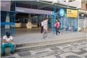 Sinalização para pedestres na Praça Estado da Guan