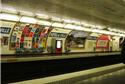 Uma das estações do metrô francês