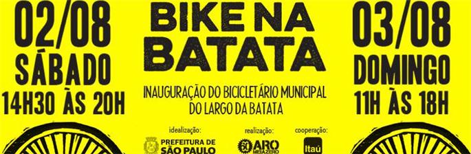 Bike na Batata: inauguração do bicicletário do Largo da Batata