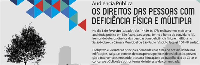 Os direitos das pessoas com deficiência física e múltipla