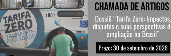 Dossiê Tarifa Zero: chamada de artigos (Observatório das Metrópoles)