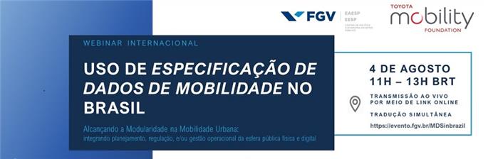 Uso de Especificação de Dados de Mobilidade no Brasil (Webinar)