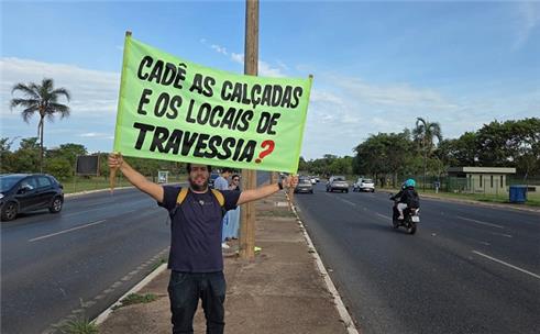 Travessia no DF fica ainda mais arriscada