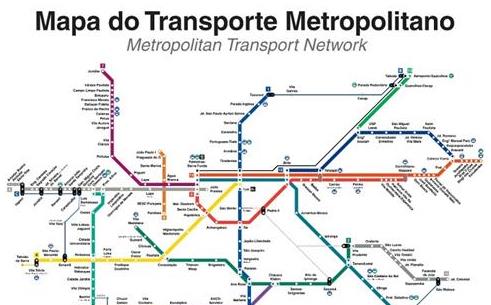 Mapa do Transporte Metropolitano de São Paulo