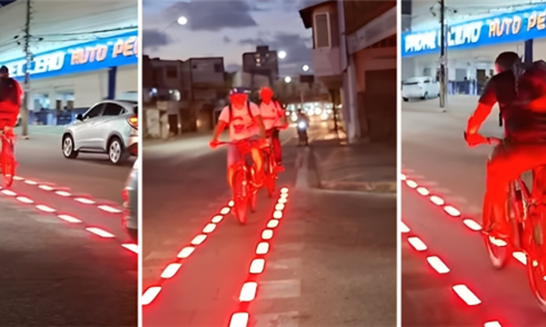 Fortaleza testa ciclofaixa monitorada por IA