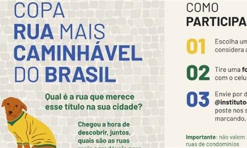 Fotografe a melhor rua para caminhar em sua cidade