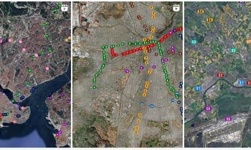 Mapas animados: veja trilhos de SP, NY, Istambul..