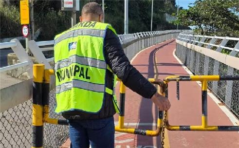 Ciclovia Tim Maia: sem opções em dias de bloqueio