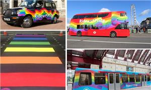 A campanha #RidewithPride está colorindo Londres