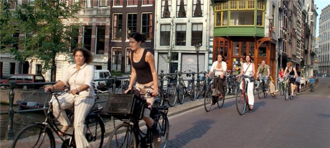 A Holanda tem cerca de 32 mil quilômetros de ciclo