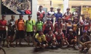 Alguns integrantes do grupo Gurizada Mountain Bike