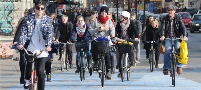 Anos 2000: Ciclistas em Copenhague