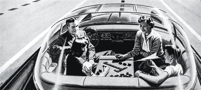 Anúncio dos anos 1960 apresenta a ideia do carro-r