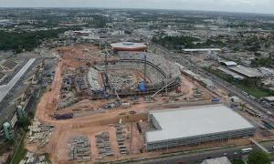 Arena da Amazônia chegou à metade da conclusão em