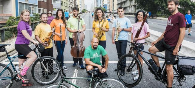 Artistas ensaiam para a Ciclovia Musical do sábado