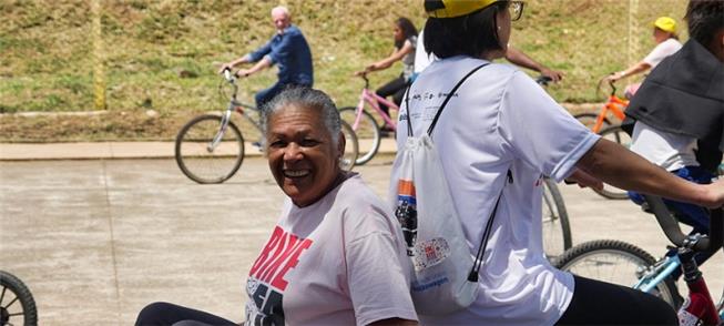 Atividade do Festival Bike Arte em 2024, em São Pa