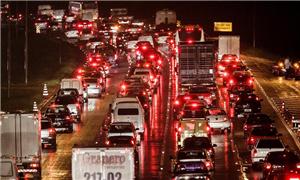 Av. 23 de Maio, na região centro-sul de SP: trânsi