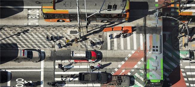 Av. Paulista com Consolação (SP), em foto de dupla