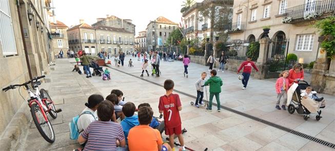 Avenida de Santa Maria, em Pontevedra: prioridade