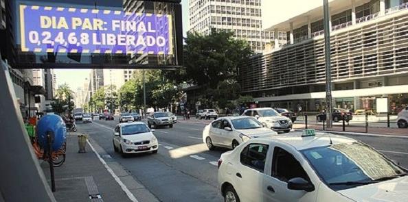 Avenida Paulista, hoje (12) em imagem do site G1