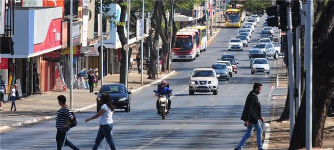 Avenida W3 Sul, em Brasília, por onde passará o VL