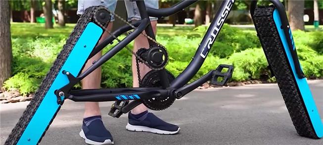 Bicicleta sem rodas é uma das invenções do holandê