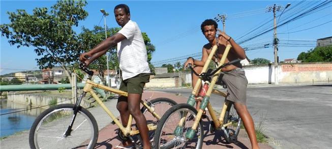 Bicicletas de bambu, um veículo para a promoção so
