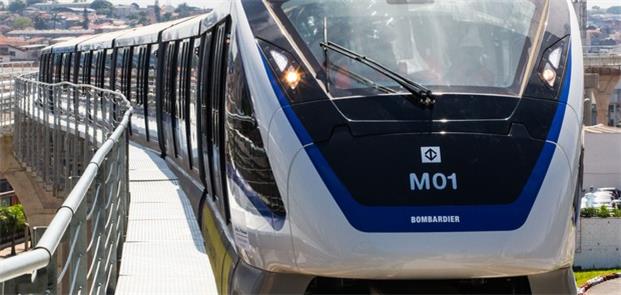 Bombardier fabrica os trnes para o monotrilho de S