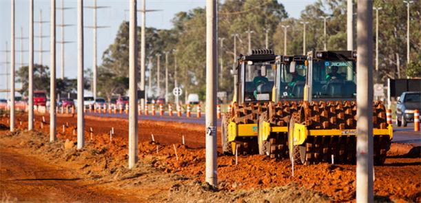 BRT Expresso DF tem 10% de obras concluídas