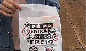 Campanha visa promover campanhas educativas no trâ