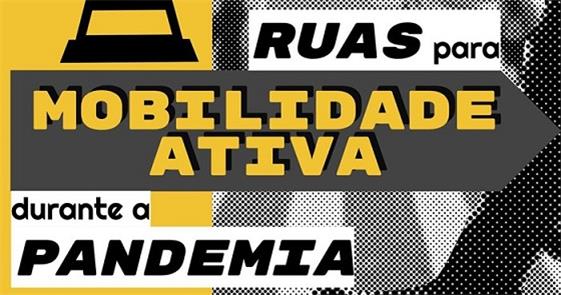 Cartaz da campanha Ruas para Mobilidade Ativa