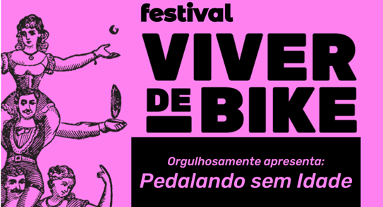 Cartaz do festival Viver de Bike, em SP