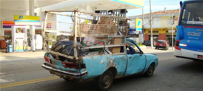 Catador de recicláveis em SP