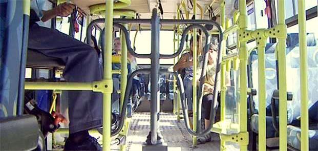 Catraca em ônibus urbano