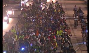 Centenas de ciclistas protestaram em Belém