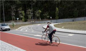 Ciclista em Vila Nova de Gaia